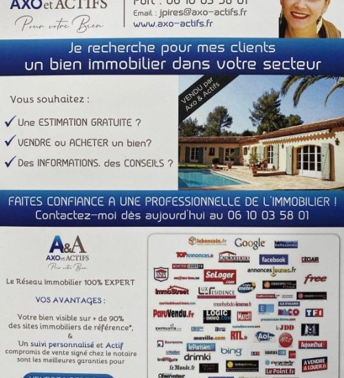 Média de AXO - L'immobilier Actif - Julieta PIRES - n°4